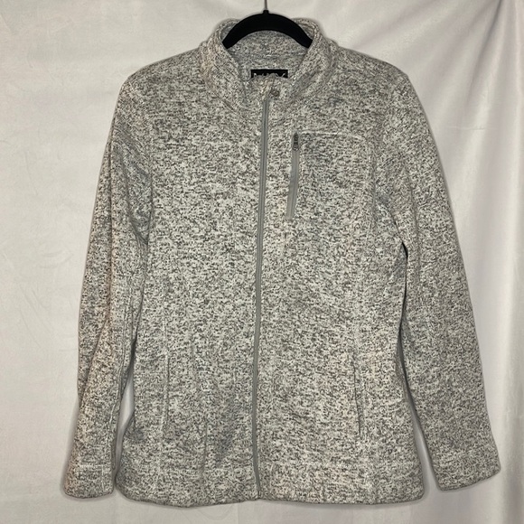 MARC NY GREY ZIP UP JACKET (L) - Picture 1 of 7